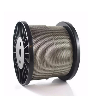 comprare 6mm 6x19 fc 304 7x19 IWRC 10mm 12mm cavo di filo di acciaio non zincato tolleranza ± 1% online manufacture