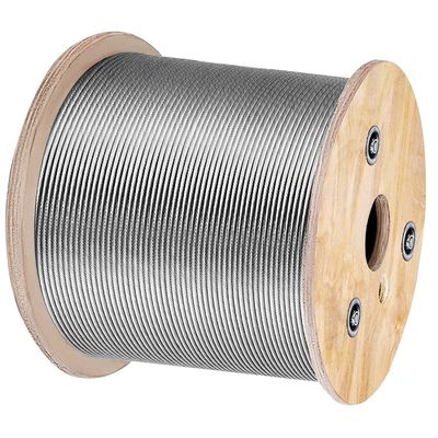 comprare 1x19 Tipo 316 In acciaio inossidabile ASTM A 475 Alta resistenza Galvanizzato 7 fili 0,33mm filo di acciaio galvanizzato cavo di acciaio online manufacture