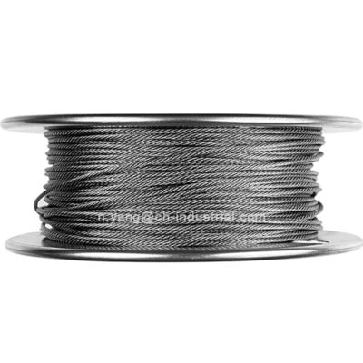 Un buon prezzo. 7x19 filo di acciaio galvanizzato corda 3/64 