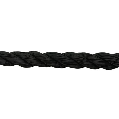 Un buon prezzo. DIN Standard 24mm 3-string Black Polyethylene PE Rope con prestazioni di grado di acciaio PE in linea