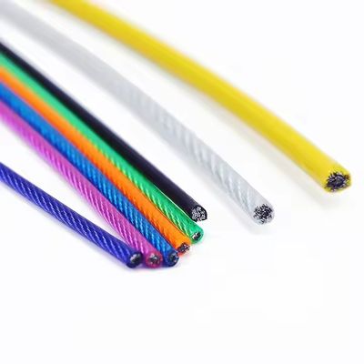 comprare 7*7 Servizio di lavorazione per la costruzione di fili di acciaio galvanizzati rivestiti in PVC, con alte emissioni di carbonio, colorati e altri materiali online manufacture