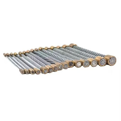 comprare 1x7 1x19 Strato di filo di acciaio zincato galvanizzato con tolleranza ± 1% e materiale in acciaio al carbonio online manufacture