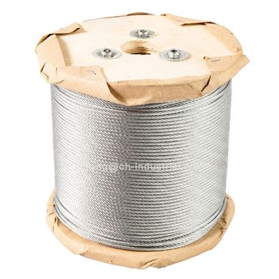 Un buon prezzo. Acciaio di grado di acciaio carbonio Cavo per aeromobili Cavo per cavi in acciaio Cavo per cavi in acciaio Cavo per cavi in acciaio Cavo da 100 piedi bobine in 7x19 Cavo da filo galvanizzato in linea