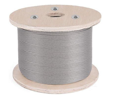 comprare 6x12 7FC Cavo inossidabile DIN/RR-W-401 Cavo in acciaio Cavo in acciaio inossidabile Corda di filo 6*12 SS304 SS316 Corda inossidabile Lunghezza 1000m/rulli online manufacture