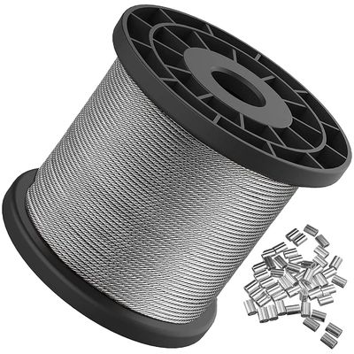comprare 7x7 filo di acciaio non legato galvanizzato cavo di acciaio 3/64