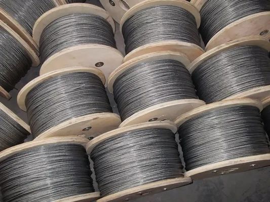 Un buon prezzo. 12mm Acciaio cavo corda 6x24 7FC costruzione per la produzione di corde filo 1000mtrs acciaio galvanizzato in linea