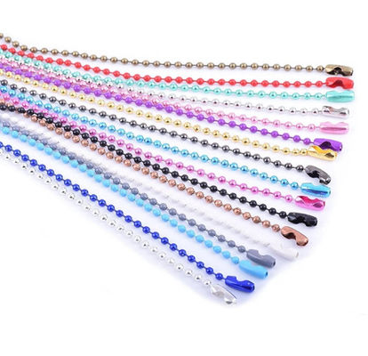 comprare Portachiavi in acciaio colorato personalizzato, portachiavi a sfera di perline online manufacture