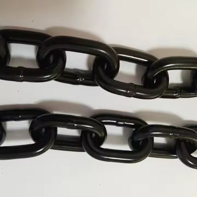 comprare G80 Catena di sollevamento antifurto nera da 6 mm Catena di sollevamento a rulli da 8 mm di ferro saldato per sollevamento online manufacture