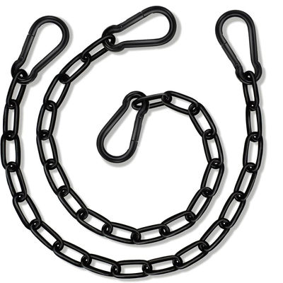 Kit di attrezzature per l'amaca pesante per sacchetti da pugno, sedie d'altalena, palestra interna e esterna (Nero)
