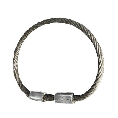 Un buon prezzo. Galvanized Steel Wire Rope Lifting Sling Hand Rigging Slings With Thimble for Crane in linea