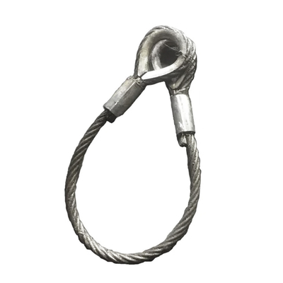 Un buon prezzo. Galvanized Crane Wire Rope 6*26 6*37 Lifting Slings Loop Handling Slings for Boat in linea