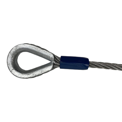 Un buon prezzo. Factory Price Tower Crane Wire Rope Sling 1770 Galvanized Carbon Steel Iwrc Wire Rope Sling 6*37 Sling in linea