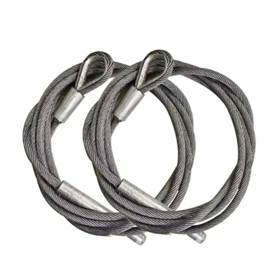 Un buon prezzo. Galvanized Steel Wire Rope Sling for Hose Handling Cranes & Provision Cranes &Free Fall Lifeboats With Thimble in linea