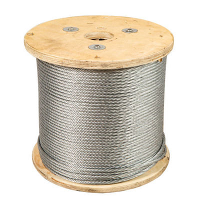 Un buon prezzo. 1/2 pollice di filo di acciaio galvanizzato e non galvanizzato 6X19 Iwrc con tolleranza ± 1% in linea