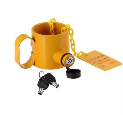 Un buon prezzo. Wheel King Pin Lock con maniglie ed avvertenza L'aggiunta perfetta al tuo rimorchio in linea