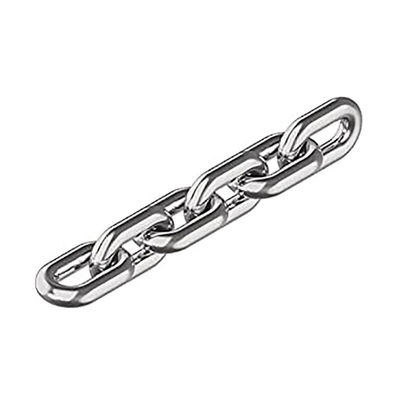 Un buon prezzo. Catena in acciaio inossidabile d'argento DIN766 Catena di collegamento per l'hardware di sollevamento Standard DIN766 in linea