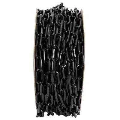 Un buon prezzo. Barriera di controllo della folla Ferraglia di catena di legame in acciaio Catena di iniezione in plastica nera in linea