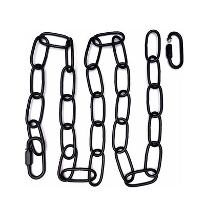 Un buon prezzo. Catena di sospensione rivestita di nero per l'impiccagione versatile di specchi di illuminazione o immagini in linea