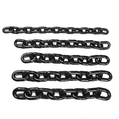 Un buon prezzo. G80 Catena di ferro da 8 mm per il sollevamento, catena di sollevamento nera, carico di prova 48kN, limite di carico di lavoro 2t in linea