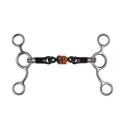 Un buon prezzo. Anello a bocca di cavallo di allenamento equestre in acciaio inossidabile con spessore a bocca in linea