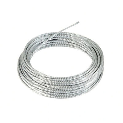 Un buon prezzo. Cable di acciaio galvanizzato ad alta resistenza alla piegatura 316 1*37 4,8 mm per l'acciaio a carico freddo in linea
