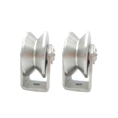 Un buon prezzo. Hotel And Home V Groove Gate Wheels Stainless Steel Bracket su misura in linea