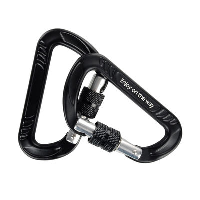 Un buon prezzo. Carabiner in alluminio da arrampicata con finitura galvanizzata CE certificata D-Shaped Screw Gate in linea