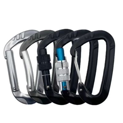 Un buon prezzo. 12kN Alumini di arrampicata per attrezzature a vite di bloccaggio carabiner per palestra e esplorazione all'aperto in linea