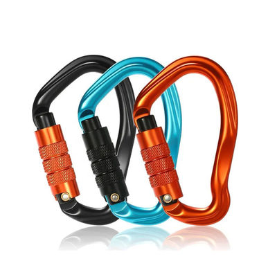 Un buon prezzo. Alumini galvanizzato Snap Hook Locking Carabiner Clips con finitura galvanizzata in linea