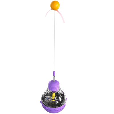 Un buon prezzo. Bastone di scatto a molla, giocattolo da puzzle - sfera divertente per gatti - esercizio e intrattenimento in linea