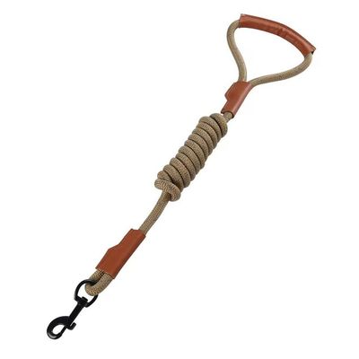 Un buon prezzo. Confortevole presa in cuoio Dog Leash Nylon intrecciato corda riflettente, sicurezza notturna in linea