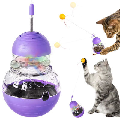 Un buon prezzo. Accessori per gatti Teaser Stick Toy Pet Feeder Toy Interactive Cat Toy in linea