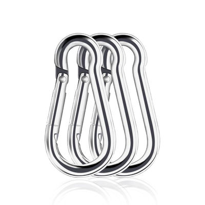 Finitura lucidata in acciaio inossidabile 304 Rigging Carabiner Snap Hooks DIN5299c Spring Hook