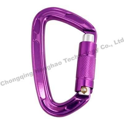 Un buon prezzo. 22KN D Forma Auto Lock Alta resistenza Leggio di alluminio Armatura di sicurezza per arrampicata in linea