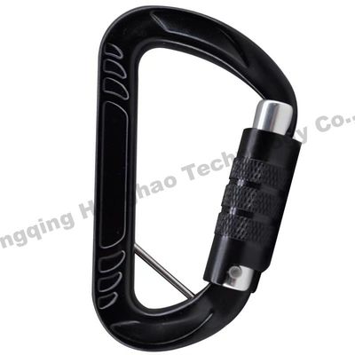 Un buon prezzo. Finitura galvanizzata 12KN Carabiner in lega di alluminio a forma di D per arrampicata esterna durevole in linea