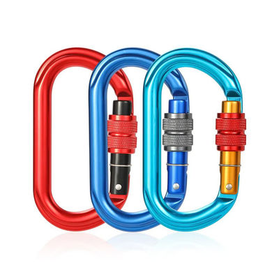 Un buon prezzo. 25KN Industria pesante alluminio rotondo di forma arrampicata Snap Hook Logo e colore personalizzati in linea