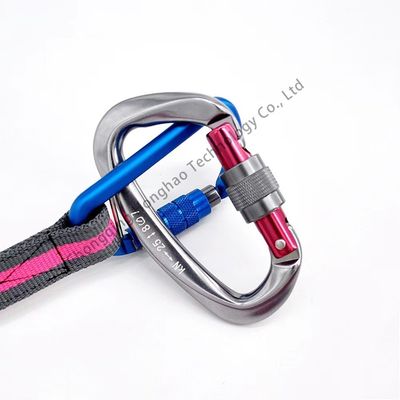 Un buon prezzo. Alpinismo e salvataggio in alta quota Carabiner a vite a forma di D con finitura in zinco in linea