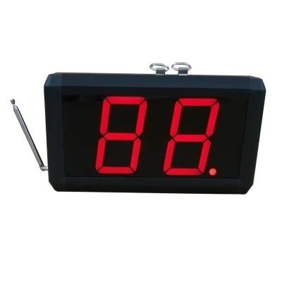 Un buon prezzo. 300-500m Range ABS Display in plastica a 2 cifre Sistema di campana wireless con pulsante di controllo in linea