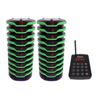 Un buon prezzo. Potenziare il servizio al ristorante con touchscreen CoreLink Pager System e 20 Coaster Pager in linea