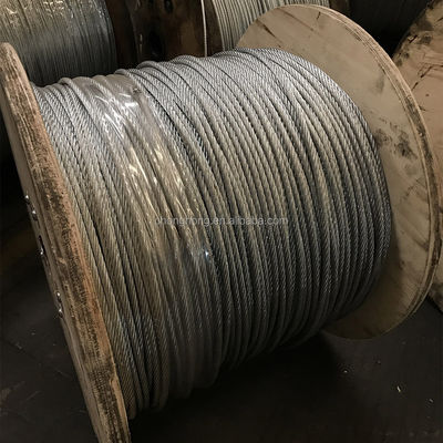 Un buon prezzo. 3 mm 4 mm 5 mm 6 mm cavo di acciaio 6x19 FC cavo di acciaio galvanizzato per tolleranza di sollevamento ± 1% Certificato ISO9001/ISO14001 in linea