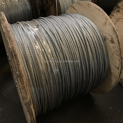 Un buon prezzo. 6x19 Cintura di filo di acciaio galvanizzato per la costruzione di 3-32 mm di diametro per applicazioni di sollevamento e marine in linea