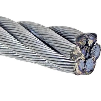 Un buon prezzo. 1' 7/8' Corde di acciaio galvanizzato non legato 6x26 IWRC/6*26 Compatta in linea