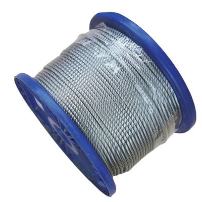 Un buon prezzo. 45 /60 /70 Acciaio ad alto tenore di carbonio Galvanizzato Aereo Cablo 1/8