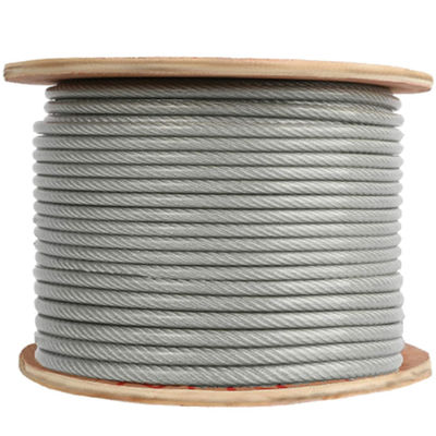 Un buon prezzo. 7x7 / 7x19 PVC rivestito filo di acciaio corda 5/32 pollici a 7/16 pollici galvanizzato cavo di acciaio corda vinile rivestito cavi aerei in linea