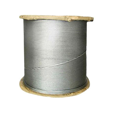 Un buon prezzo. Corde di filo di acciaio non galvanizzate 6x36 di 12 mm a 44 mm di diametro adatte a varie applicazioni di sollevamento in linea