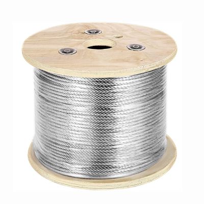 Un buon prezzo. Cavo in acciaio inossidabile da 500 piedi T304 filo di filo stratificato 3/16 pollici 7x19 Cavo aereo bobina per applicazioni industriali in linea
