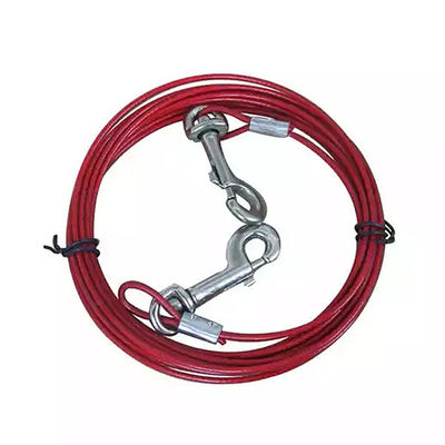 Un buon prezzo. 7x19 Pvc rivestito Galvanizzato Acciaio filo corda Dog legare fuori cavo all'interno di speciale Acciaio di taglio libero in linea