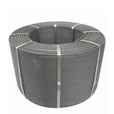 Un buon prezzo. 15.24mm PC Acciaio Strand Wire Rope per il calcestruzzo pretensione Tolleranza ± 1% e peso della bobina 1.8-2.1mts in linea