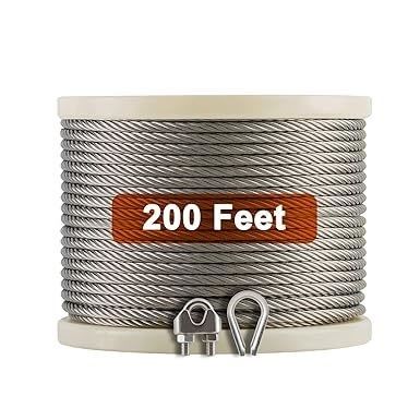 Un buon prezzo. 304 galvanizzato in acciaio inossidabile 7X19 6mm galvanizzato cavo aereo per applicazioni di recinzione in linea