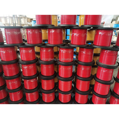 Un buon prezzo. Corde in acciaio galvanizzato PVC rivestito 7x7 / 7x19 Vinyl rivestito Cavi aerei 1/8